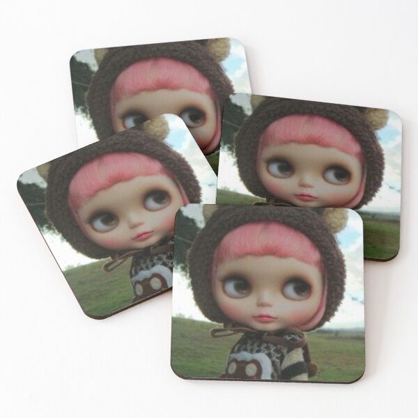 Item preview, pink hair bear Blythe doll designed and sold by prettyuglyangel.