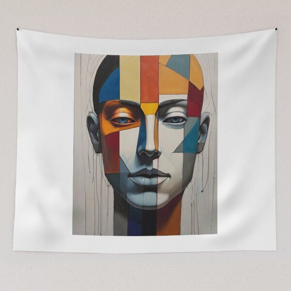 Item preview, Abstract Portraiture in Pastel Hues designed and sold by badjershop.