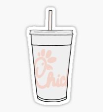pink Chick cup Sticker