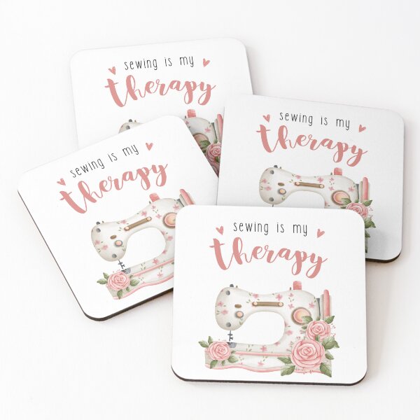 Item preview, Sewing is my therapy Motivation Inspiration flowers designed and sold by AestHenni17.