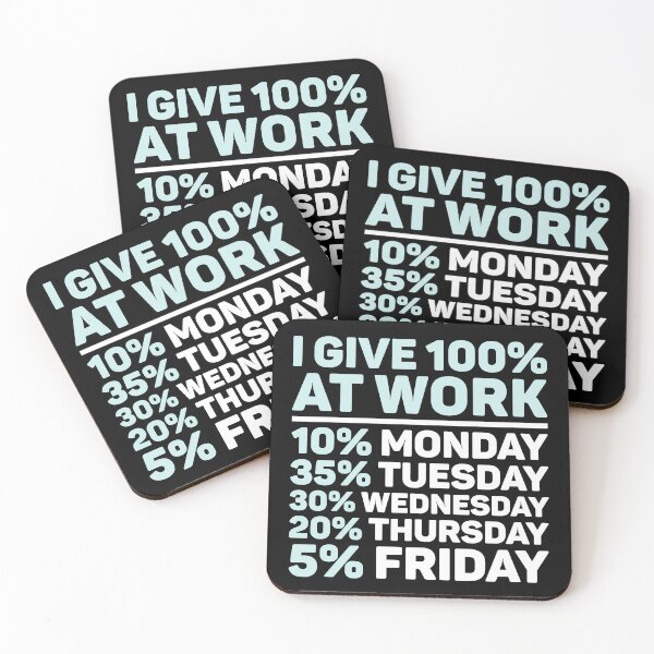 Item preview, I Give 100% At Work designed and sold by fusedtees.