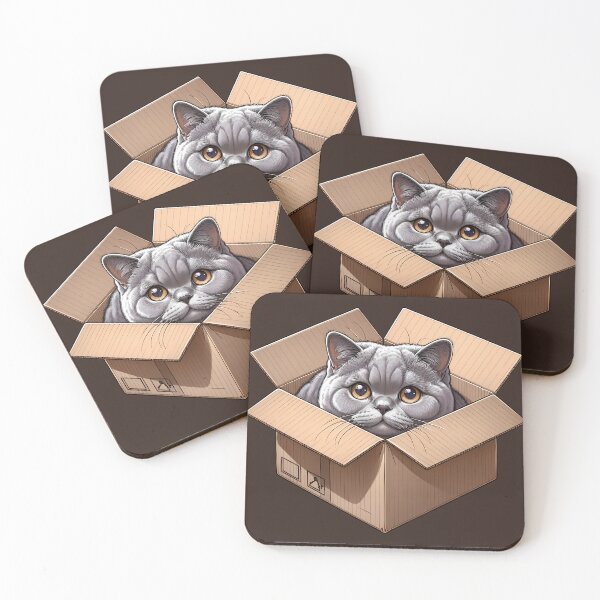 Item preview, Boxed-Up British Shorthair Surprise designed and sold by Felix Tanner.