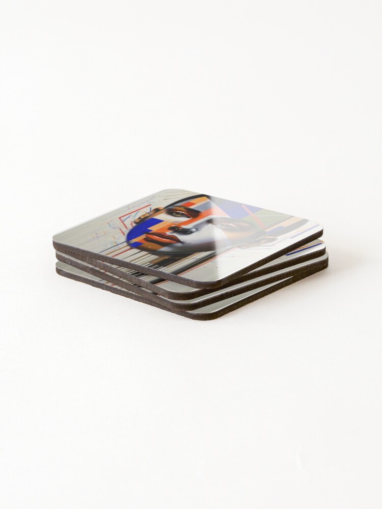 Thumbnail 4 of 5, Coasters (Set of 4), Abstract Realism in Radiant Reverie designed and sold by badjershop.