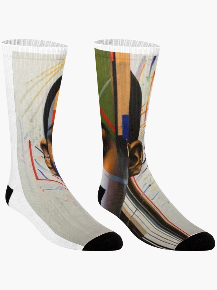 Thumbnail 3 of 5, Socks, Abstract Realism in Radiant Reverie designed and sold by badjershop.