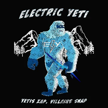 Artwork thumbnail, Electric Yeti by PiperDownTees