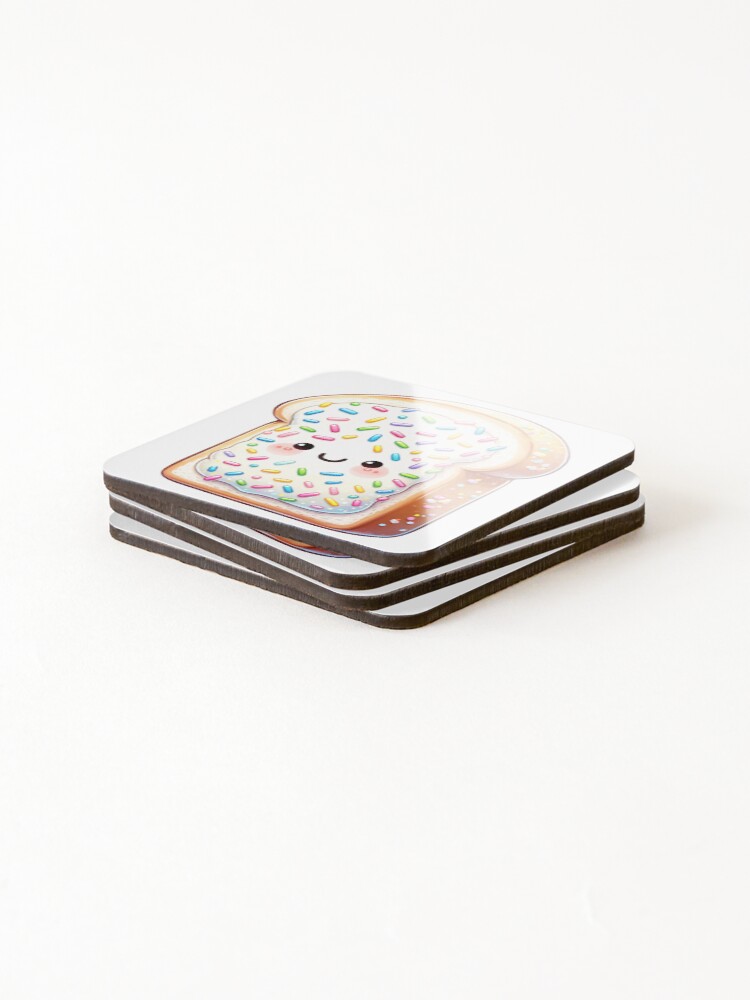 Thumbnail 4 of 5, Coasters (Set of 4), Cute Fairy Bread designed and sold by Emitropy.