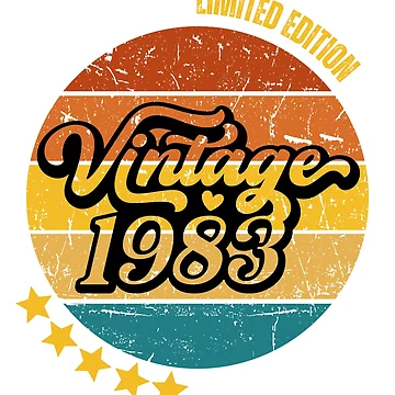 Vorschaubild zum Design Vintage 1983  Limited Edition Funny Vintage Design T-Shirt 41st Birthday Gift for Men Women von Zibis09