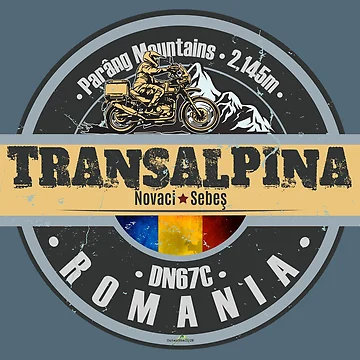 Artwork thumbnail, Transalpina Romania Sticker T-Shirt 02 by OuterShellUK