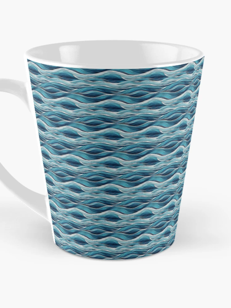 Thumbnail 3 of 4, Coffee Mug, Curve Pattern designed and sold by prozario.
