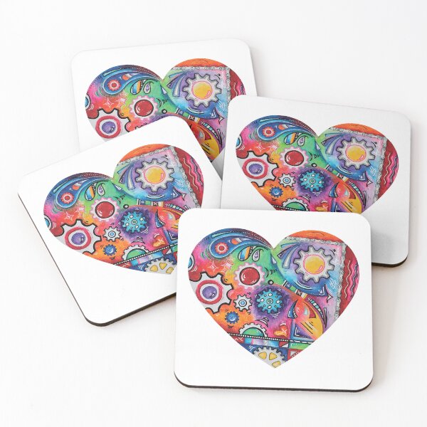 Item preview, Copy of Cycling Gears PoP Art Heart Bike Sticker for Cyclists designed and sold by MeganAroon.