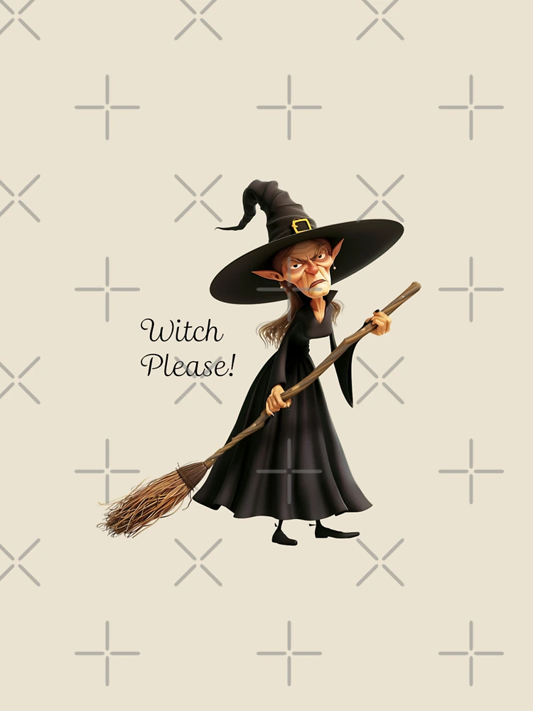 Thumbnail 4 of 4, Relaxed T-Shirt, Witch Please! Sticker designed and sold by kalyssa44.