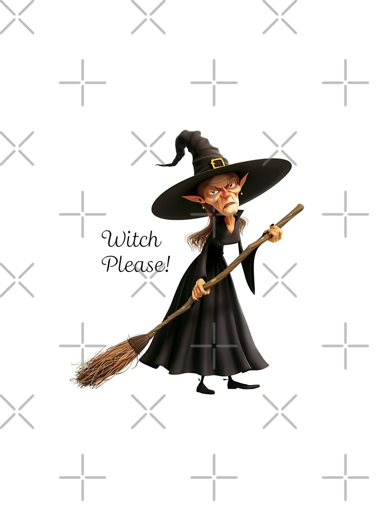 Thumbnail 7 of 7, Oversized T-Shirt, Witch Please! Sticker designed and sold by kalyssa44.