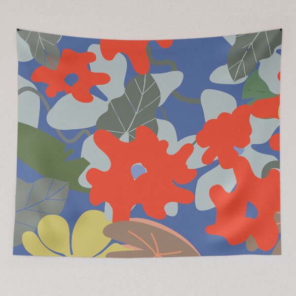 Item preview, blue botany designed and sold by AcuarelasCA.