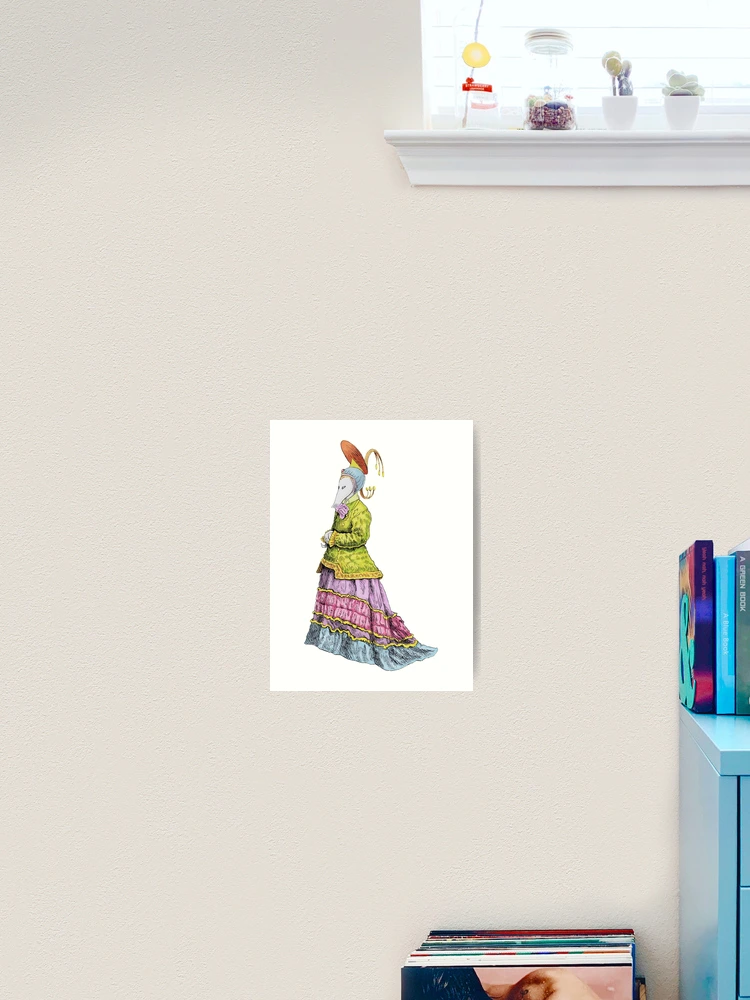 Thumbnail 2 of 3, Art Print, Alien Lady designed and sold by SpaceCatVisions.