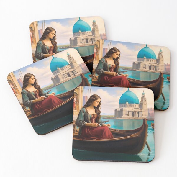 Item preview, DaVinci´s Forgotten Paint of Monalisa in a boat designed and sold by OnlyClassicArt.
