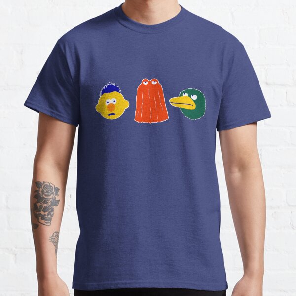 AMARILLO, ROJO, PATO - en azul Camiseta clásica