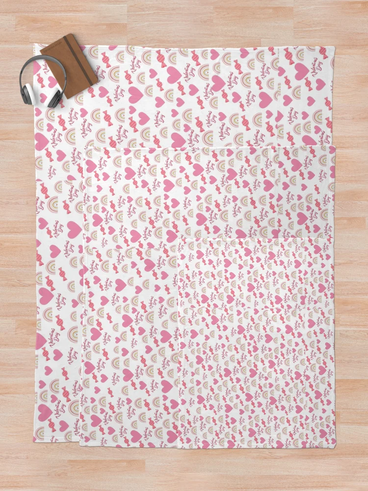 Thumbnail 5 of 6, Throw Blanket, valentine patterns designed and sold by Zentee-s.