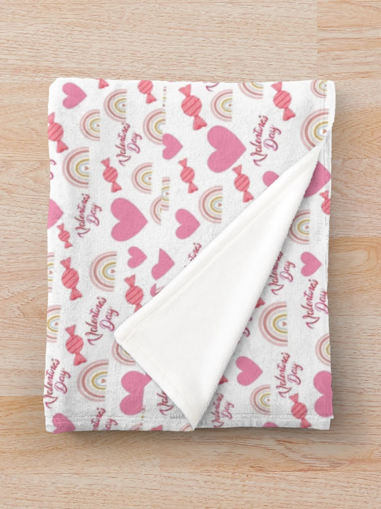 Thumbnail 3 of 6, Throw Blanket, valentine patterns designed and sold by Zentee-s.