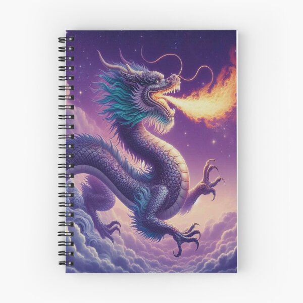 Item preview, chinese dragon in purple designed and sold by JK-motivation.