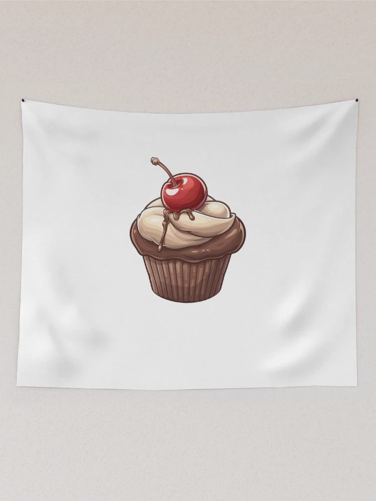 Thumbnail 2 of 3, Tapestry, Chocolate cupcake designed and sold by Revived Design.