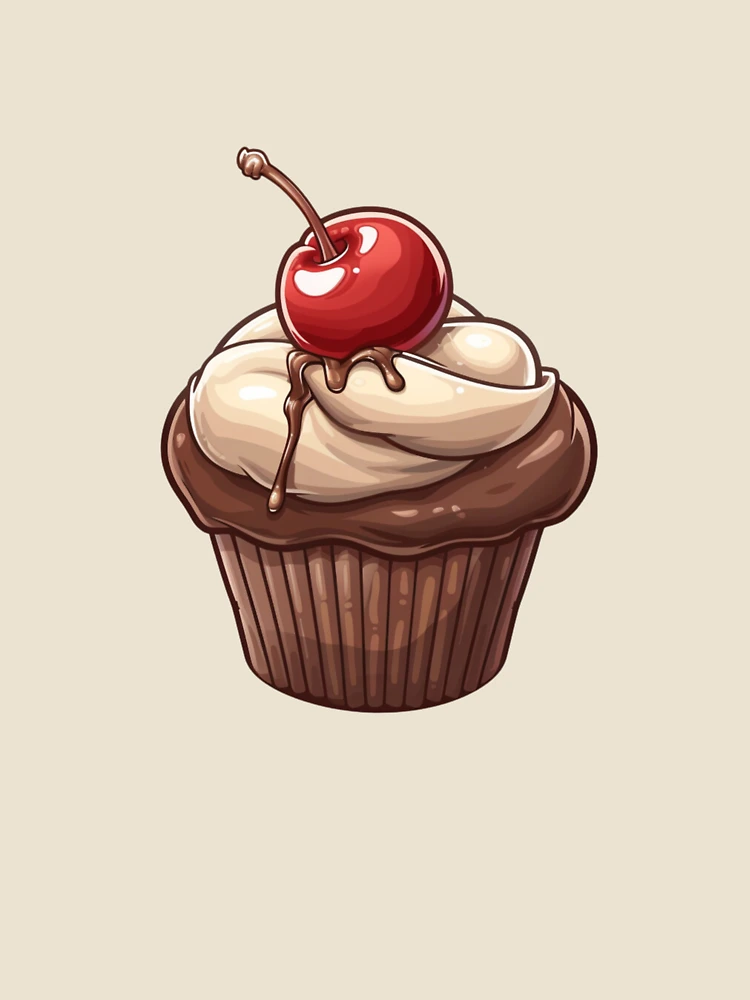 Thumbnail 4 of 4, Relaxed T-Shirt, Chocolate cupcake designed and sold by Revived Design.