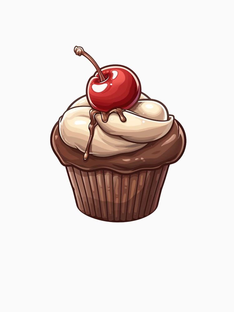 Thumbnail 7 of 7, Classic T-Shirt, Chocolate cupcake designed and sold by Revived Design.