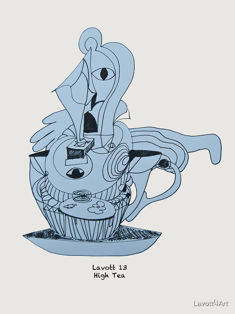 Thumbnail 6 of 6, Premium Oversized Hoodie, High Tea designed and sold by Lavott4Art.