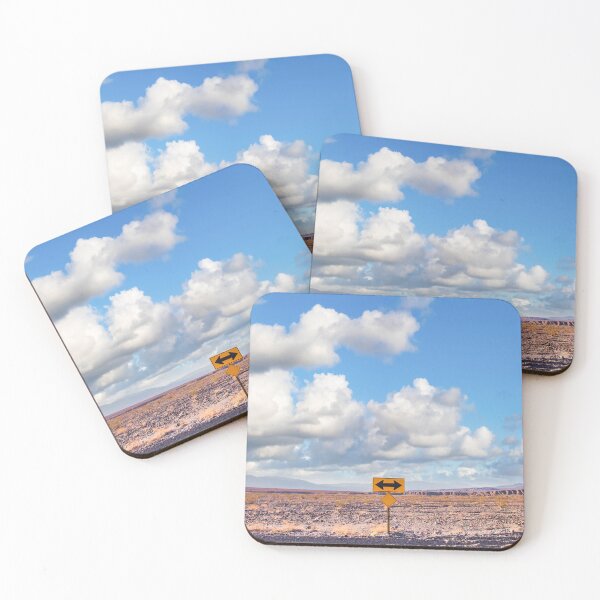 Item preview, Direction sign in the desert under a blue sky. Concept of uncertain, risk, choice, decision designed and sold by Paolo Modena Photography    -   Fine Italian Art.