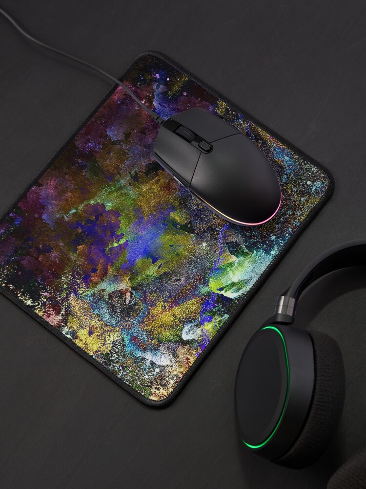 Thumbnail 4 of 5, Mouse Pad, Neon Seas designed and sold by TSteeleArt.