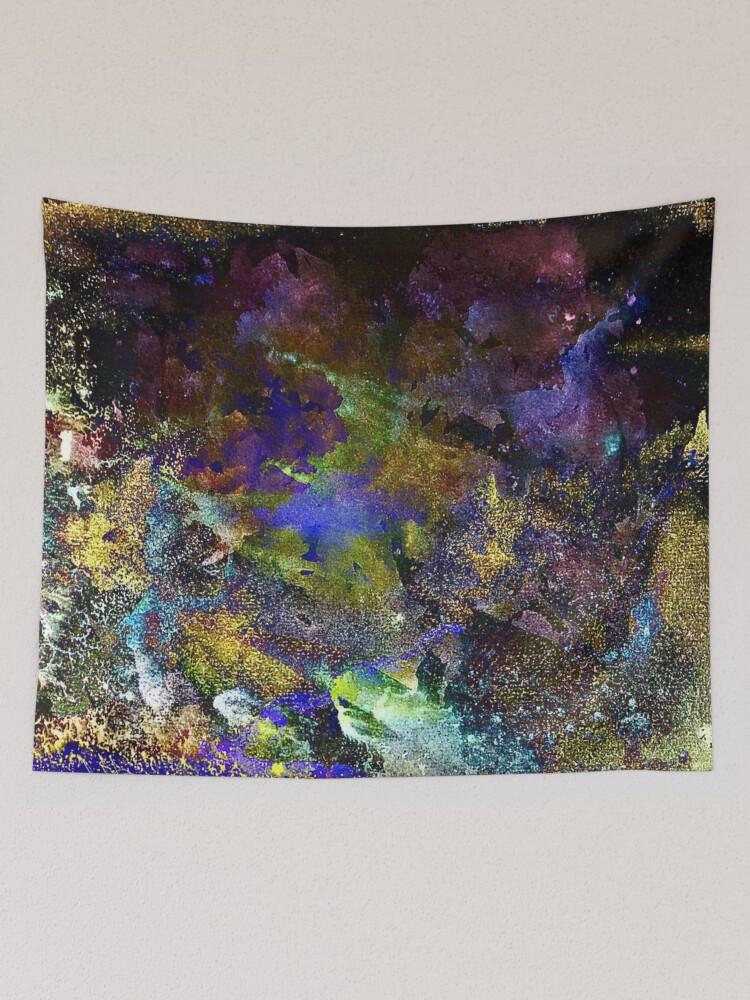 Thumbnail 2 of 3, Tapestry, Neon Seas designed and sold by TSteeleArt.