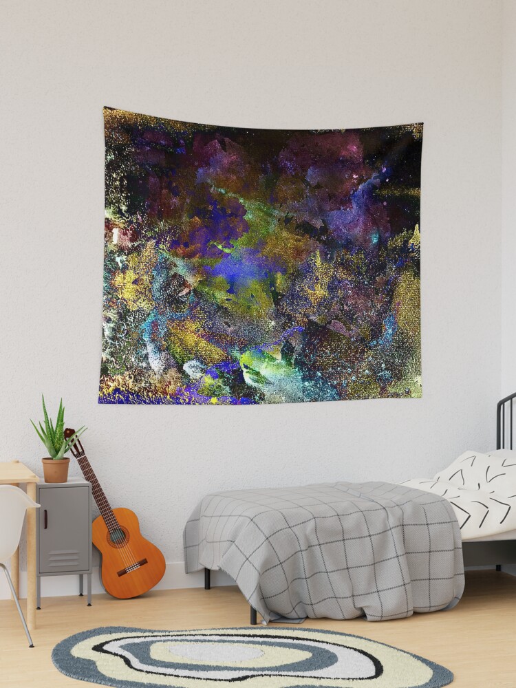 Thumbnail 1 of 3, Tapestry, Neon Seas designed and sold by TSteeleArt.