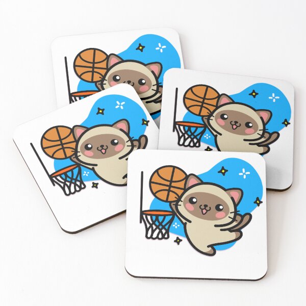 Item preview, #4 basketball cat designed and sold by Kiskadee-Draw.
