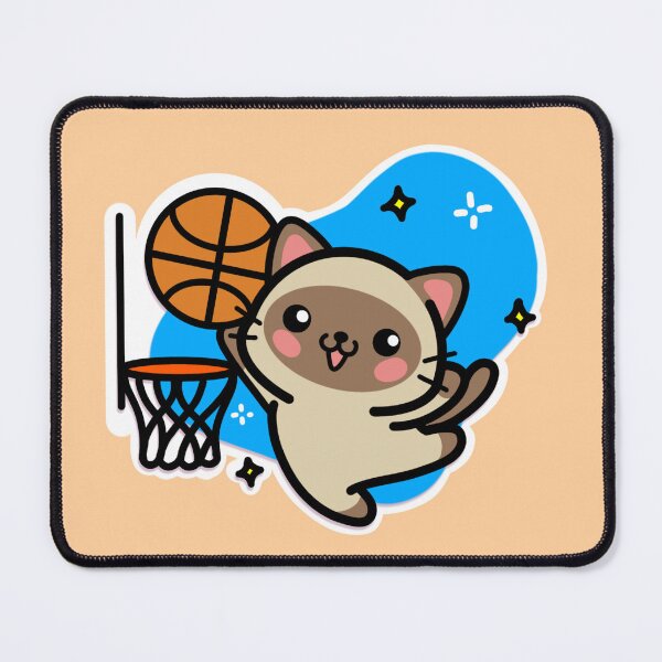 Item preview, #4 basketball cat designed and sold by Kiskadee-Draw.