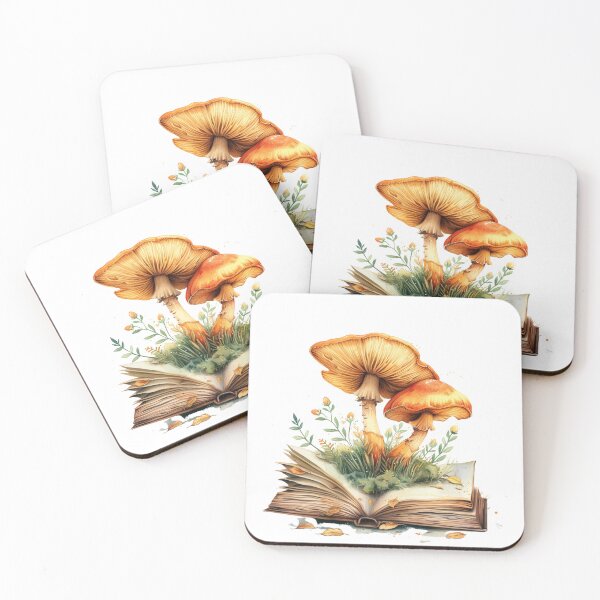 Item preview, Mushroom growing out of a book designed and sold by Revived Design.