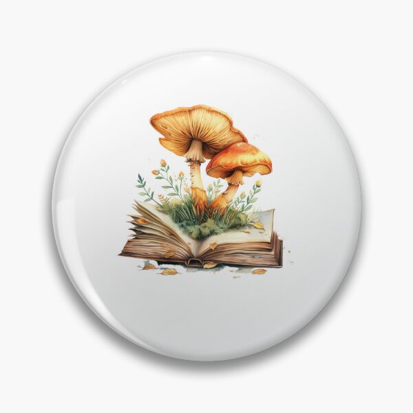 Item preview, Mushroom growing out of a book designed and sold by Revived Design.
