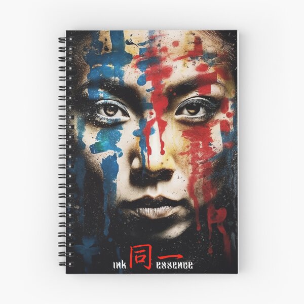 Item preview, Ink Essence - Japanese Aesthetic Surreal Kanji Symbol Painted Face Art 57 designed and sold by MadeByRobots.