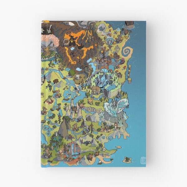 Item preview, LoZ BOTW Fantasy World Map designed and sold by Luke Beatrice.