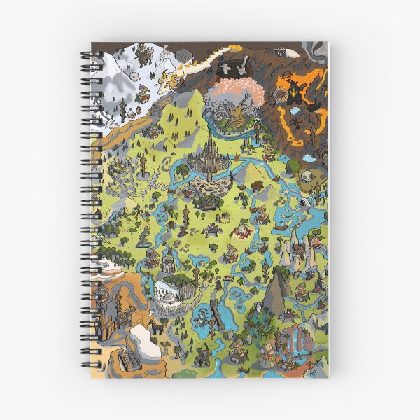 Item preview, LoZ BOTW Fantasy World Map designed and sold by Luke Beatrice.