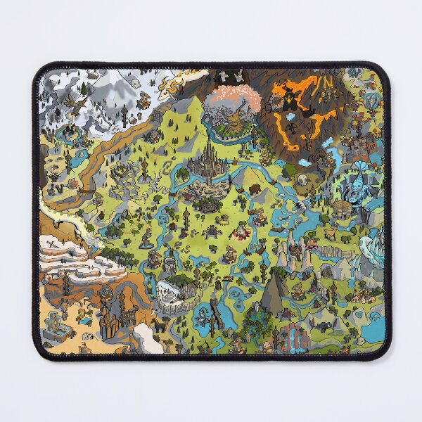 Item preview, LoZ BOTW Fantasy World Map designed and sold by Luke Beatrice.