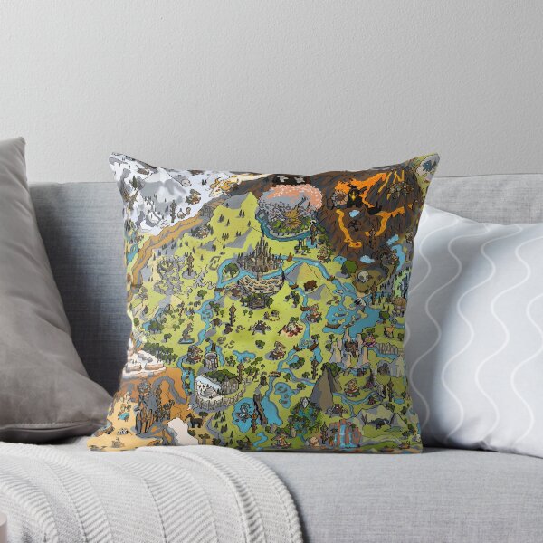 Item preview, LoZ BOTW Fantasy World Map designed and sold by Luke Beatrice.