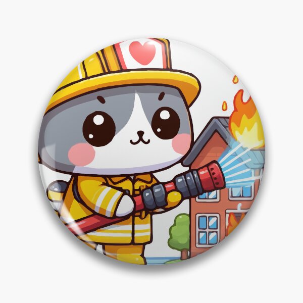 Artikelvorschau, Die erfahrene Feuerwehrkatze entworfen und verkauft von Gacram.