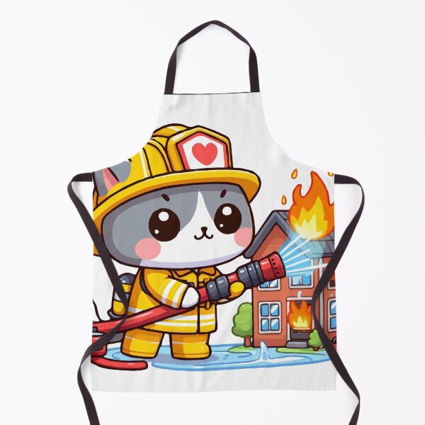 Item preview, The Experienced Firefighter Cat designed and sold by Gacram.
