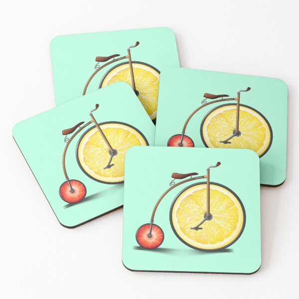 Item preview, Lemon and Strawberry Bike | Penny Farthing | Bike Lovers designed and sold by monkeybusiness.pt.