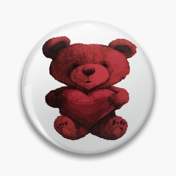 Item preview, Cute Bear Holding Heart designed and sold by kinpirks.
