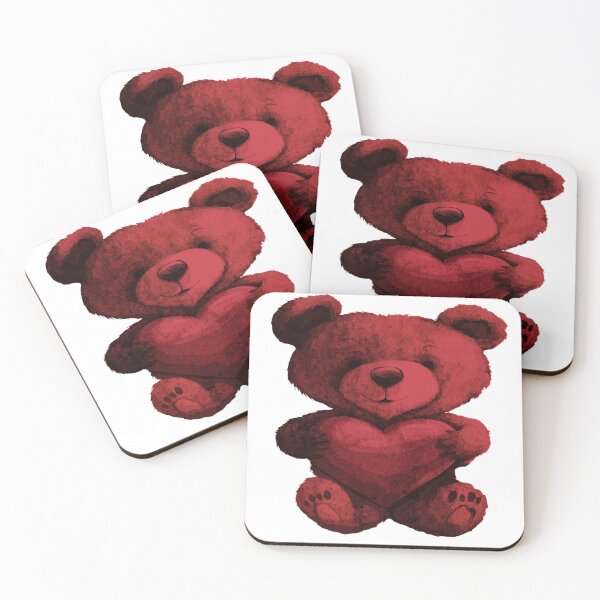 Item preview, Cute Bear Holding Heart designed and sold by kinpirks.