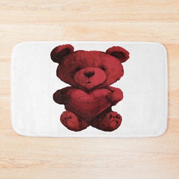 Item preview, Cute Bear Holding Heart designed and sold by kinpirks.