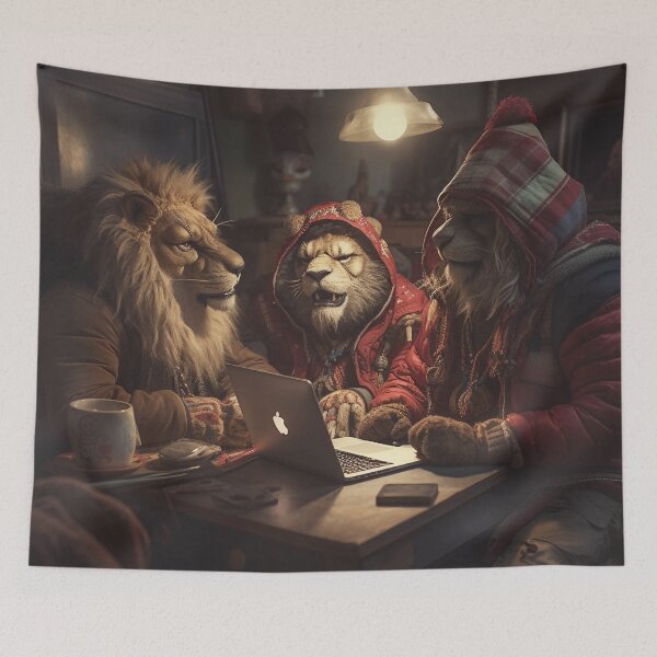 Item preview, Lion Art designed and sold by Obsidian Ink by Wilshire.