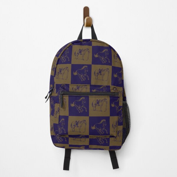 Item preview, Navy Gold Horse Pattern designed and sold by enhancegem.