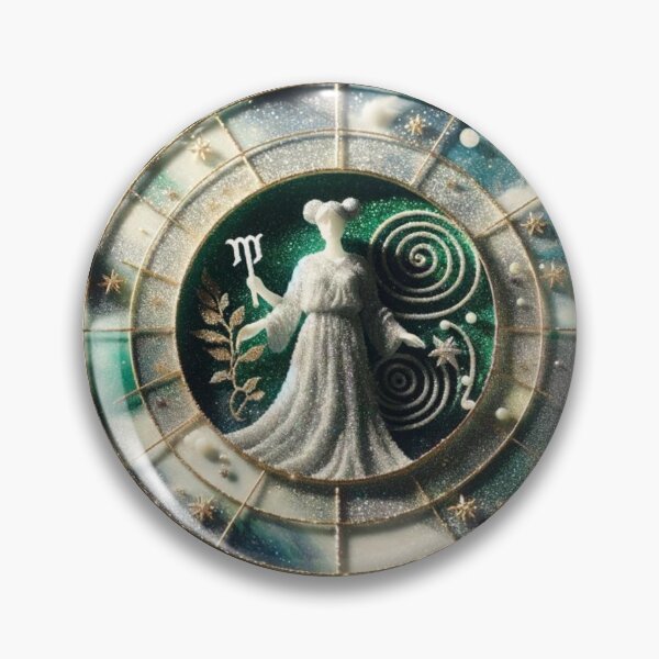 Item preview, Virgo Zodiac sign with glitter designed and sold by ZodiBlend.