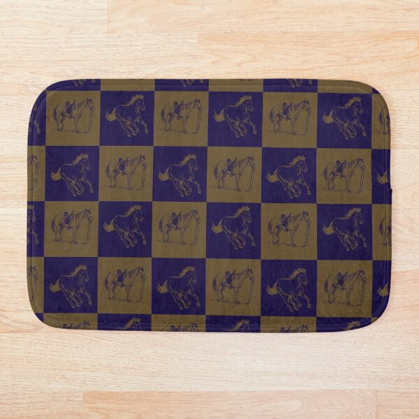 Item preview, Navy Gold Horse Pattern designed and sold by enhancegem.